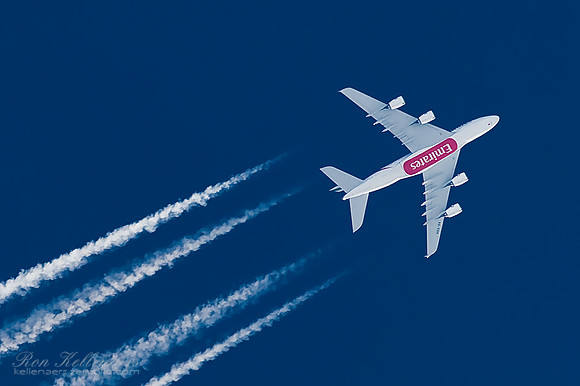 A380 over europe